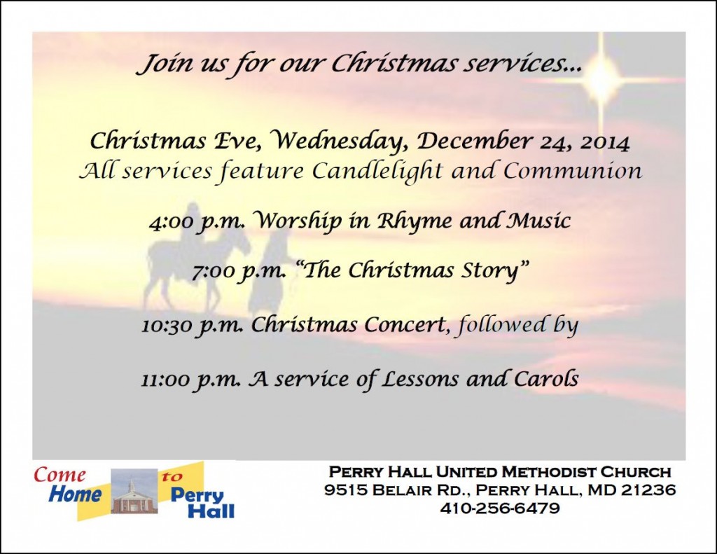 2014 christmas services